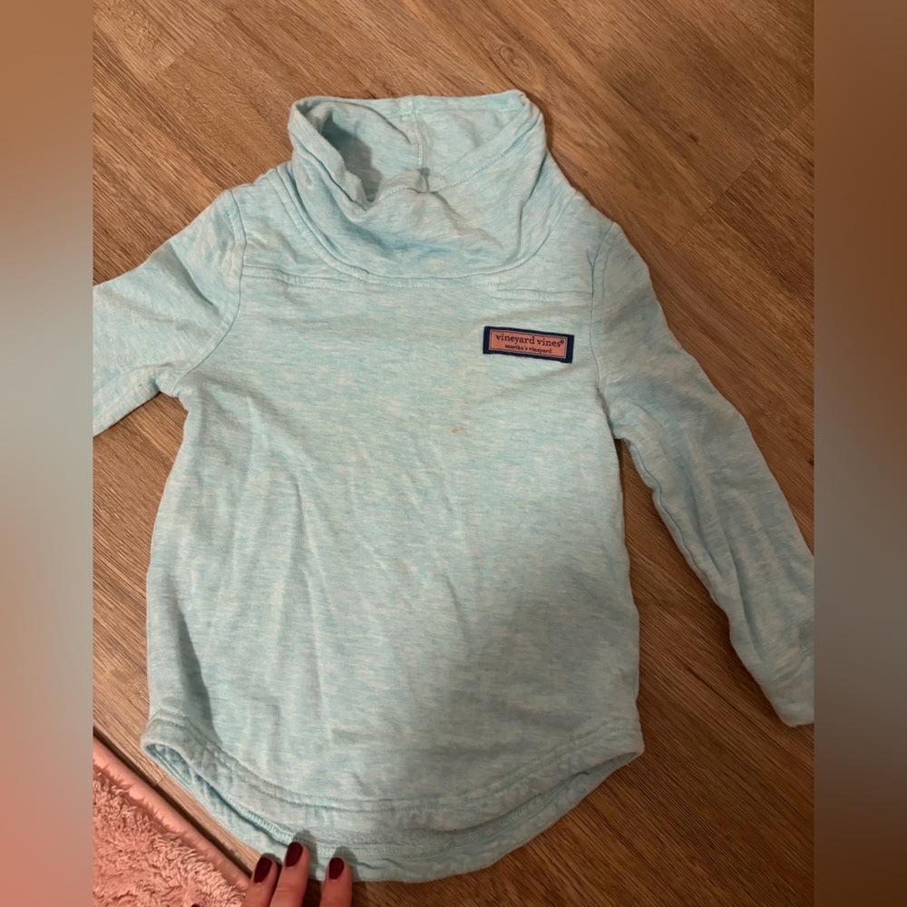 Kids Vineyard Vines Light Blue Turtleneck Sweater